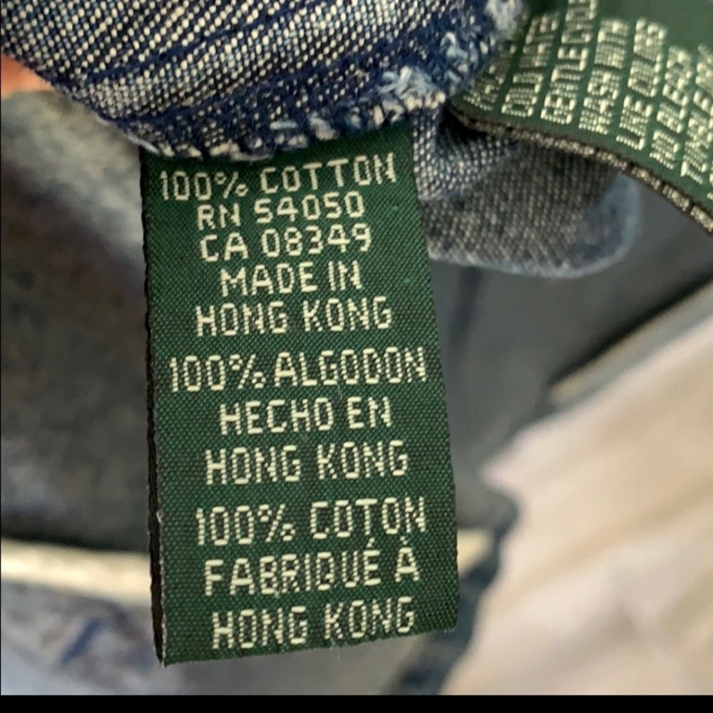 🎊HP🎊Ralph Lauren Double Breasted Denim Jacket. - Picture 13 of 14